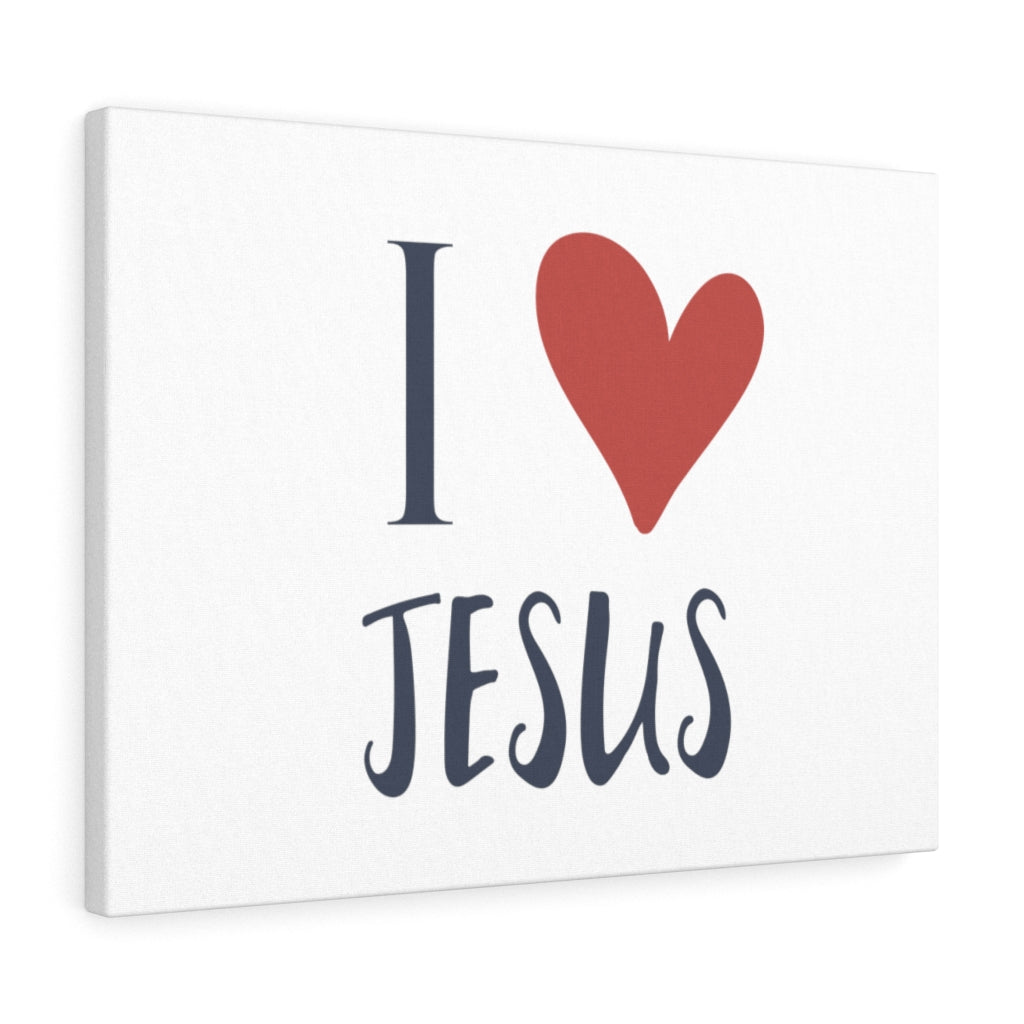 Scripture Walls I Heart Jesus Bible Verse Canvas Christian Wall Art Ready to Hang Unframed-Express Your Love Gifts