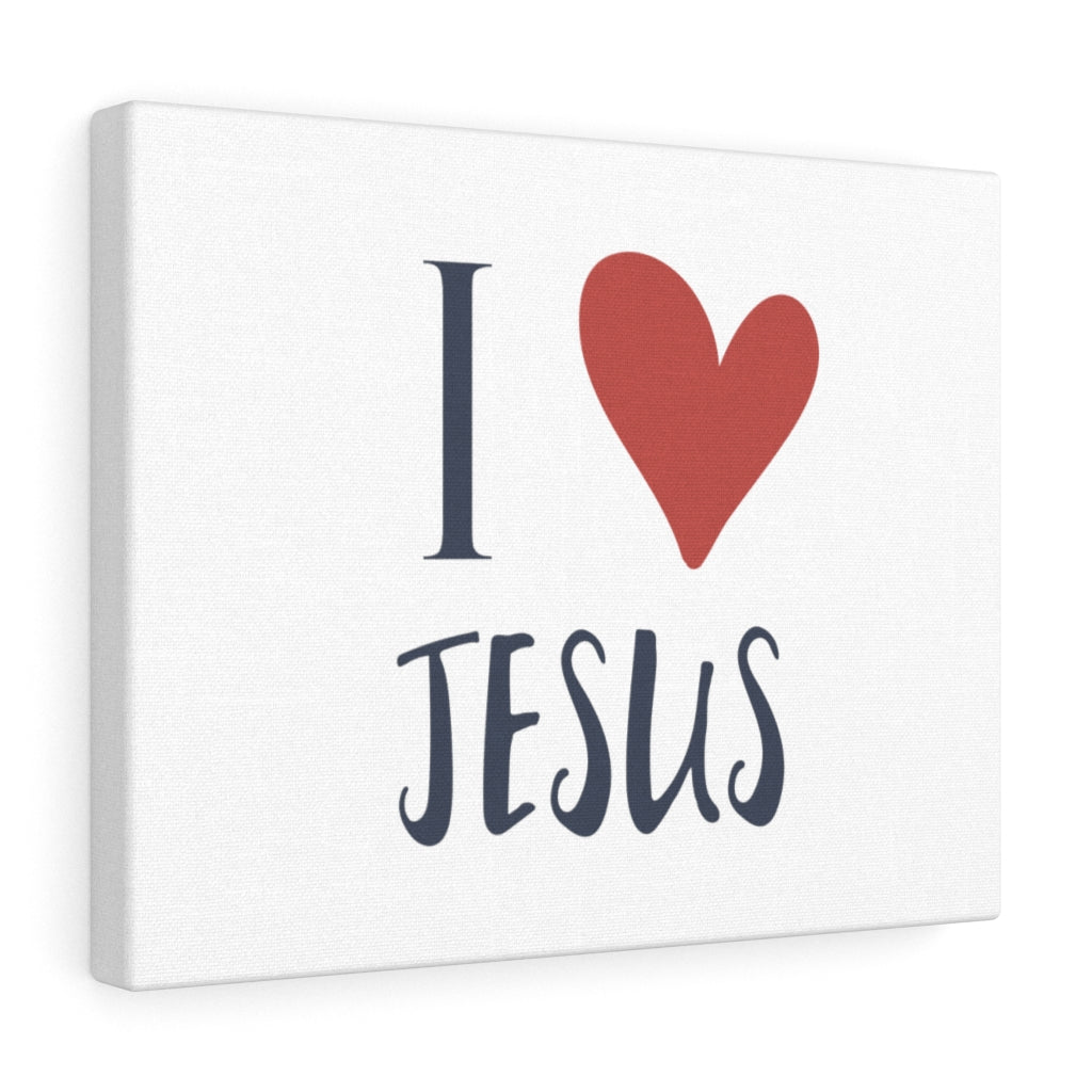 Scripture Walls I Heart Jesus Bible Verse Canvas Christian Wall Art Ready to Hang Unframed-Express Your Love Gifts
