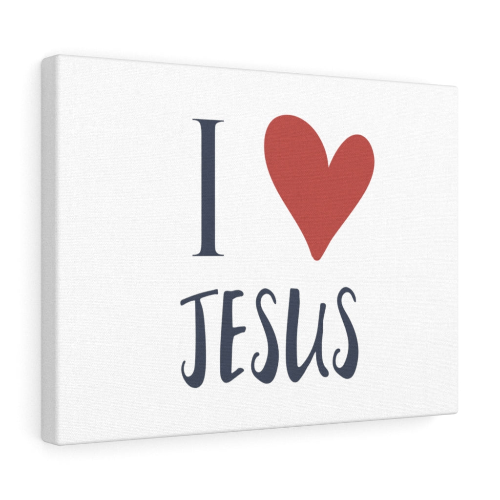 Scripture Walls I Heart Jesus Bible Verse Canvas Christian Wall Art Ready to Hang Unframed-Express Your Love Gifts