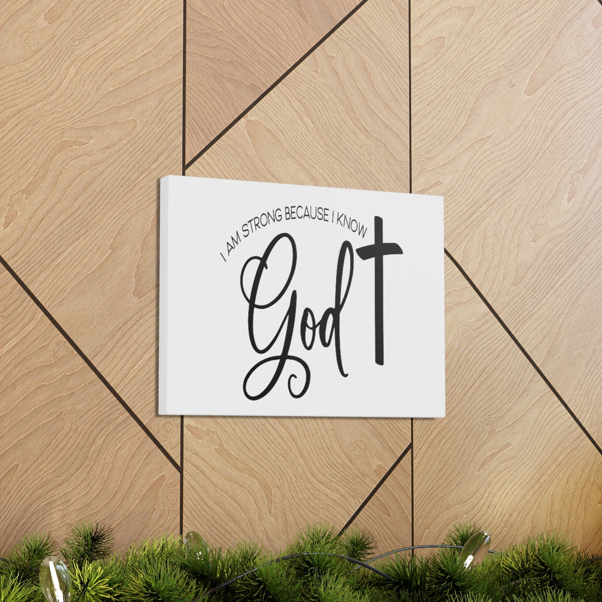 Scripture Walls I Know God Joshua 1:9 Christian Wall Art Print Ready to Hang Unframed-Express Your Love Gifts