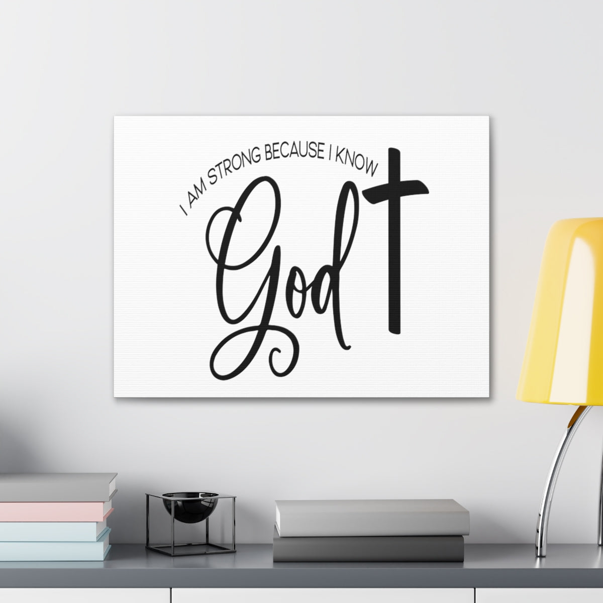 Scripture Walls I Know God Joshua 1:9 Christian Wall Art Print Ready to Hang Unframed-Express Your Love Gifts