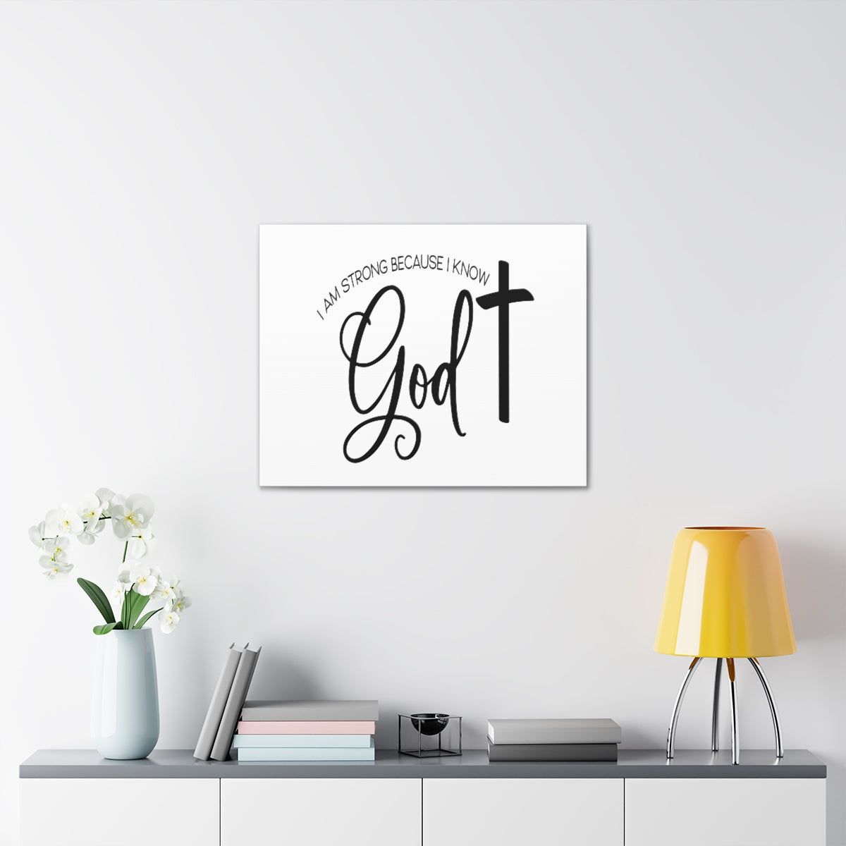Scripture Walls I Know God Joshua 1:9 Christian Wall Art Print Ready to Hang Unframed-Express Your Love Gifts