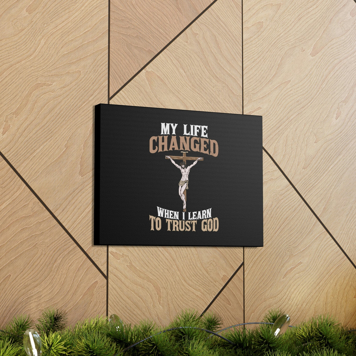 Scripture Walls I Learn To Trust Cross Proverbs 3:5 Christian Wall Art Bible Verse Print Ready to Hang Unframed-Express Your Love Gifts