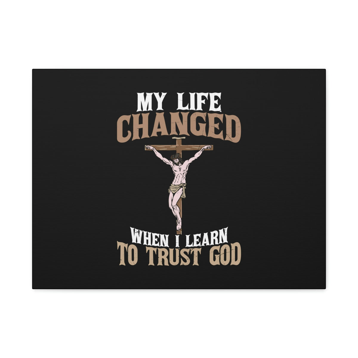 Scripture Walls I Learn To Trust Cross Proverbs 3:5 Christian Wall Art Bible Verse Print Ready to Hang Unframed-Express Your Love Gifts