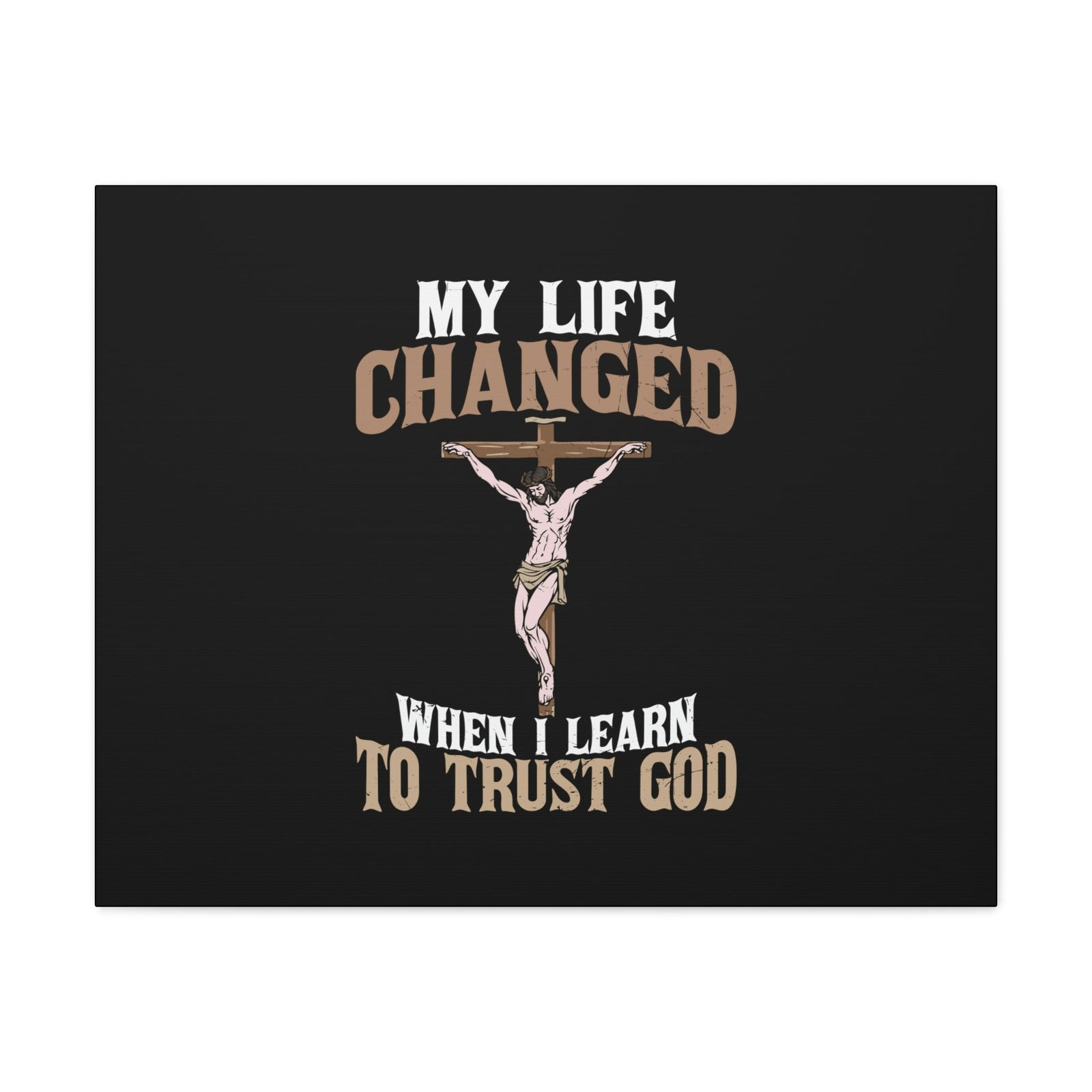 Scripture Walls I Learn To Trust Cross Proverbs 3:5 Christian Wall Art Bible Verse Print Ready to Hang Unframed-Express Your Love Gifts