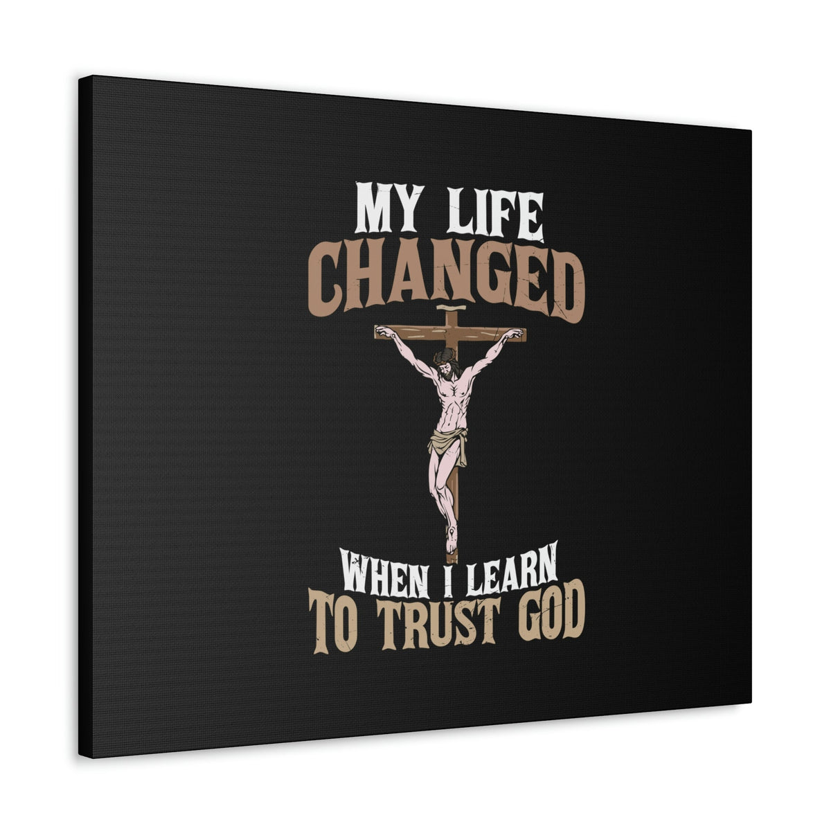 Scripture Walls I Learn To Trust Cross Proverbs 3:5 Christian Wall Art Bible Verse Print Ready to Hang Unframed-Express Your Love Gifts