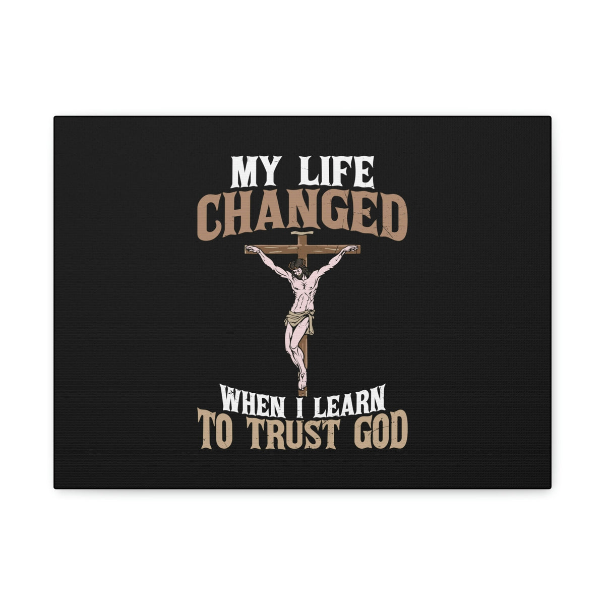 Scripture Walls I Learn To Trust Cross Proverbs 3:5 Christian Wall Art Bible Verse Print Ready to Hang Unframed-Express Your Love Gifts