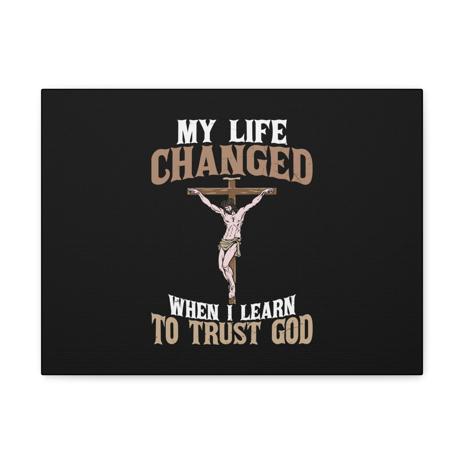 Scripture Walls I Learn To Trust Cross Proverbs 3:5 Christian Wall Art Bible Verse Print Ready to Hang Unframed-Express Your Love Gifts