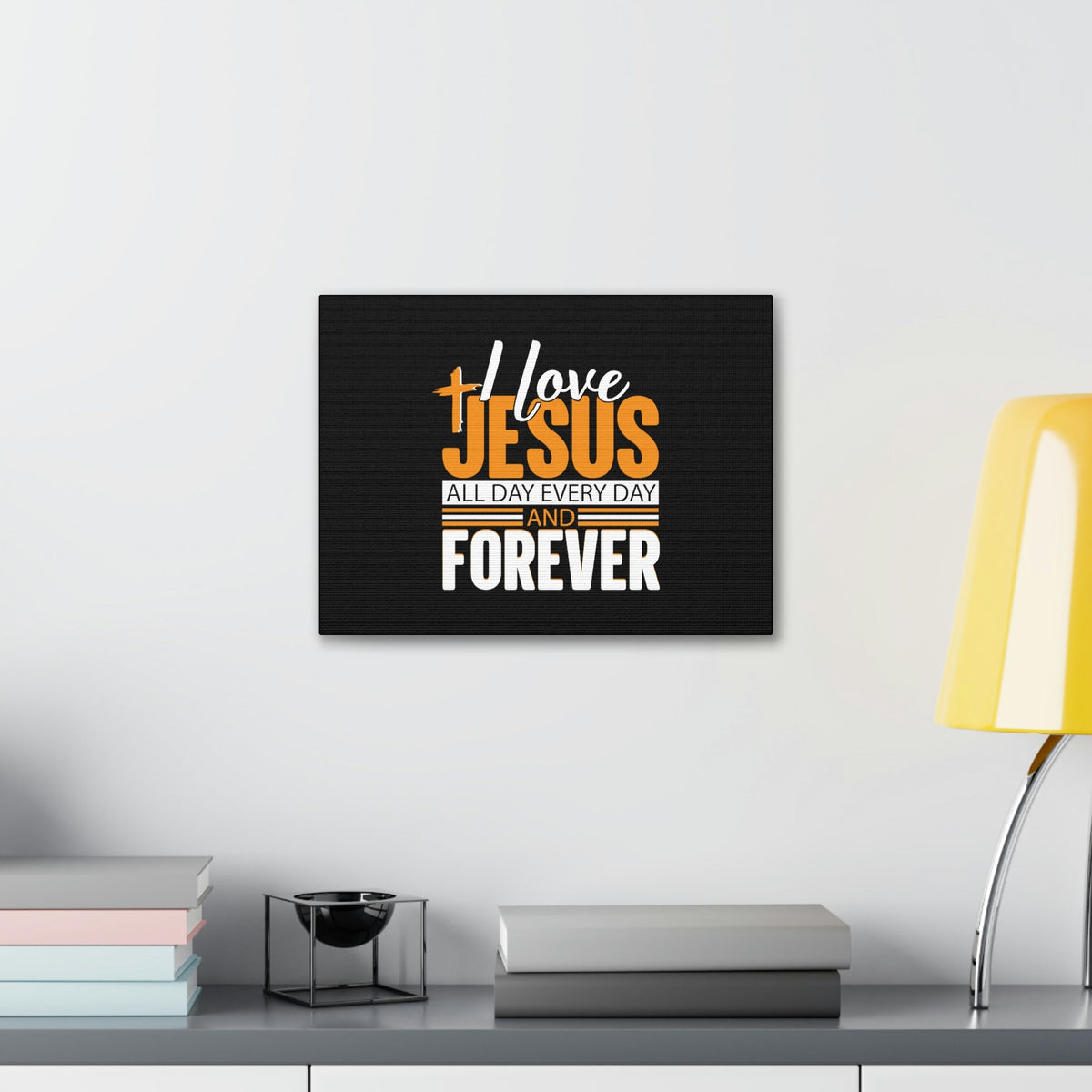 Scripture Walls I Love Jesus All Day Everyday Galatians 2:20 Christian Wall Art Bible Verse Print Ready to Hang Unframed-Express Your Love Gifts