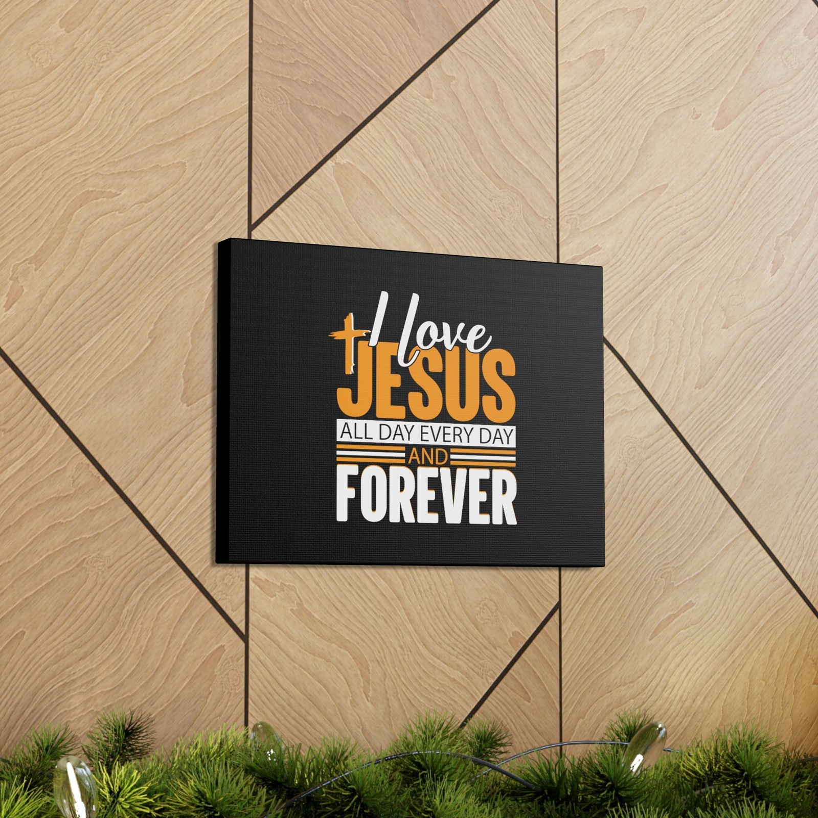 Scripture Walls I Love Jesus All Day Everyday Galatians 2:20 Christian Wall Art Bible Verse Print Ready to Hang Unframed-Express Your Love Gifts