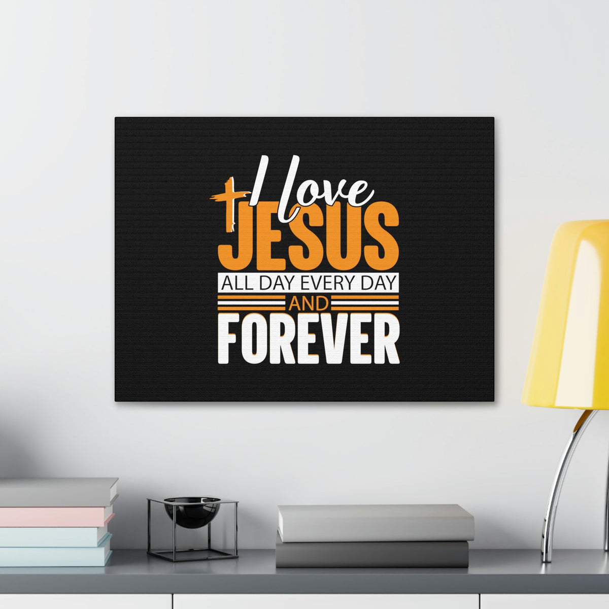 Scripture Walls I Love Jesus All Day Everyday Galatians 2:20 Christian Wall Art Bible Verse Print Ready to Hang Unframed-Express Your Love Gifts