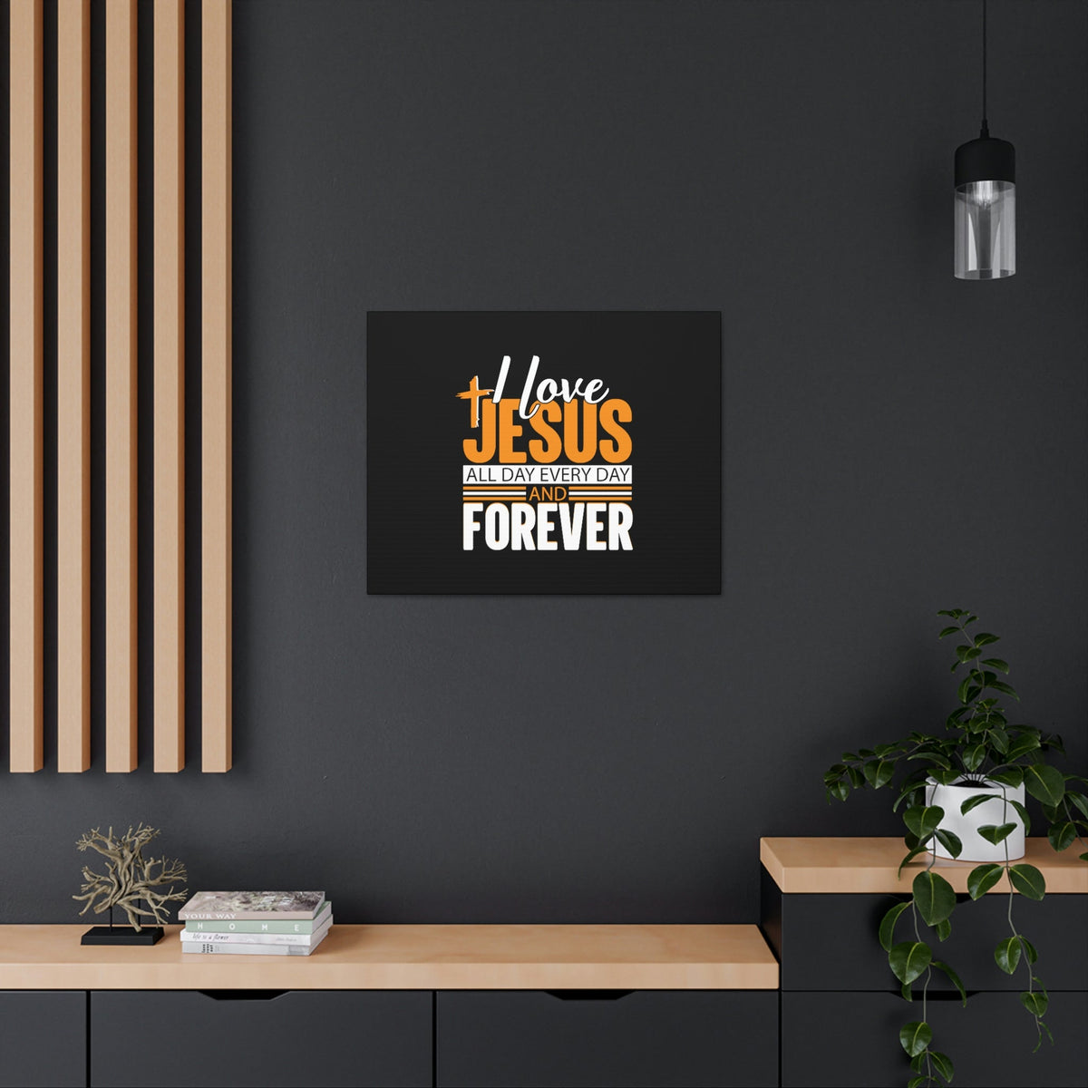 Scripture Walls I Love Jesus All Day Everyday Galatians 2:20 Christian Wall Art Bible Verse Print Ready to Hang Unframed-Express Your Love Gifts