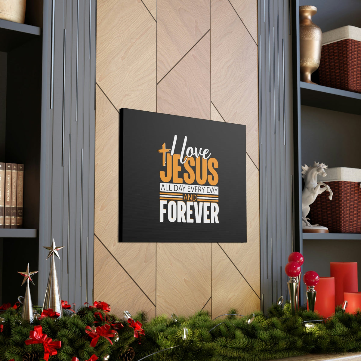 Scripture Walls I Love Jesus All Day Everyday Galatians 2:20 Christian Wall Art Bible Verse Print Ready to Hang Unframed-Express Your Love Gifts