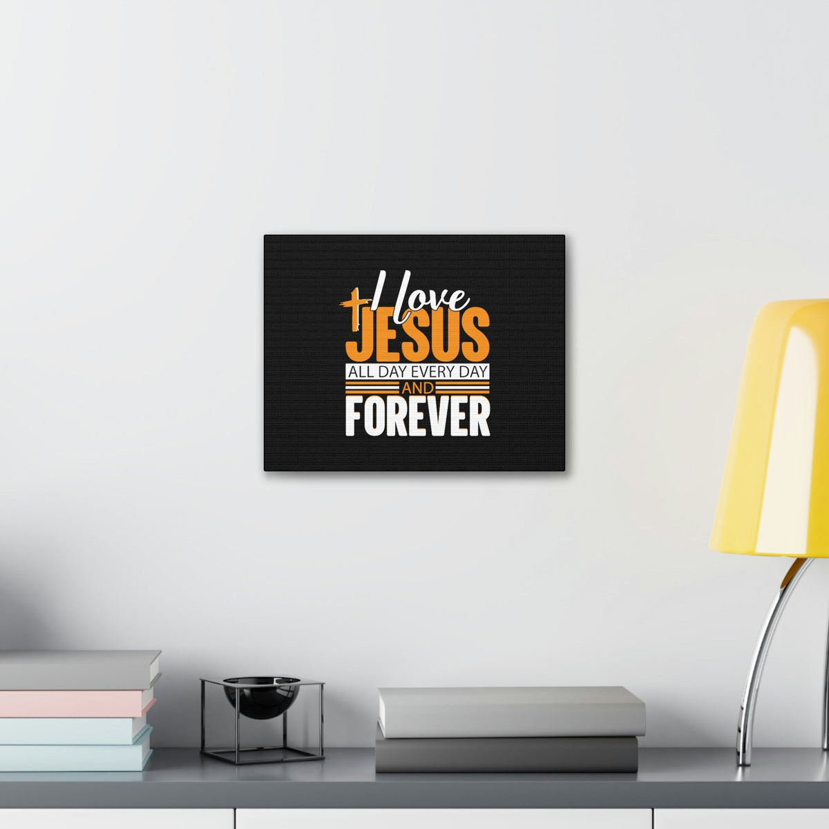 Scripture Walls I Love Jesus All Day Everyday Galatians 2:20 Christian Wall Art Bible Verse Print Ready to Hang Unframed-Express Your Love Gifts