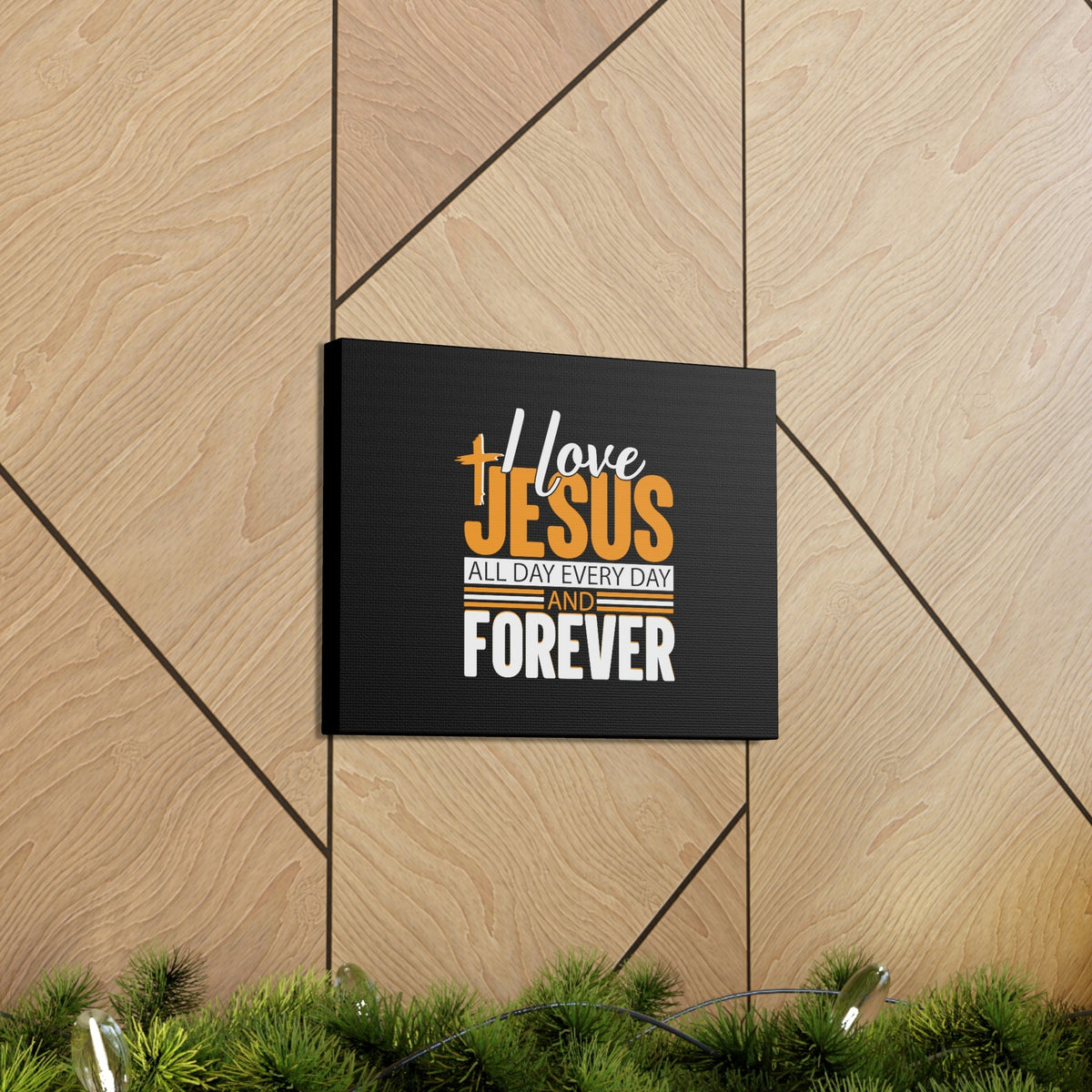 Scripture Walls I Love Jesus All Day Everyday Galatians 2:20 Christian Wall Art Bible Verse Print Ready to Hang Unframed-Express Your Love Gifts