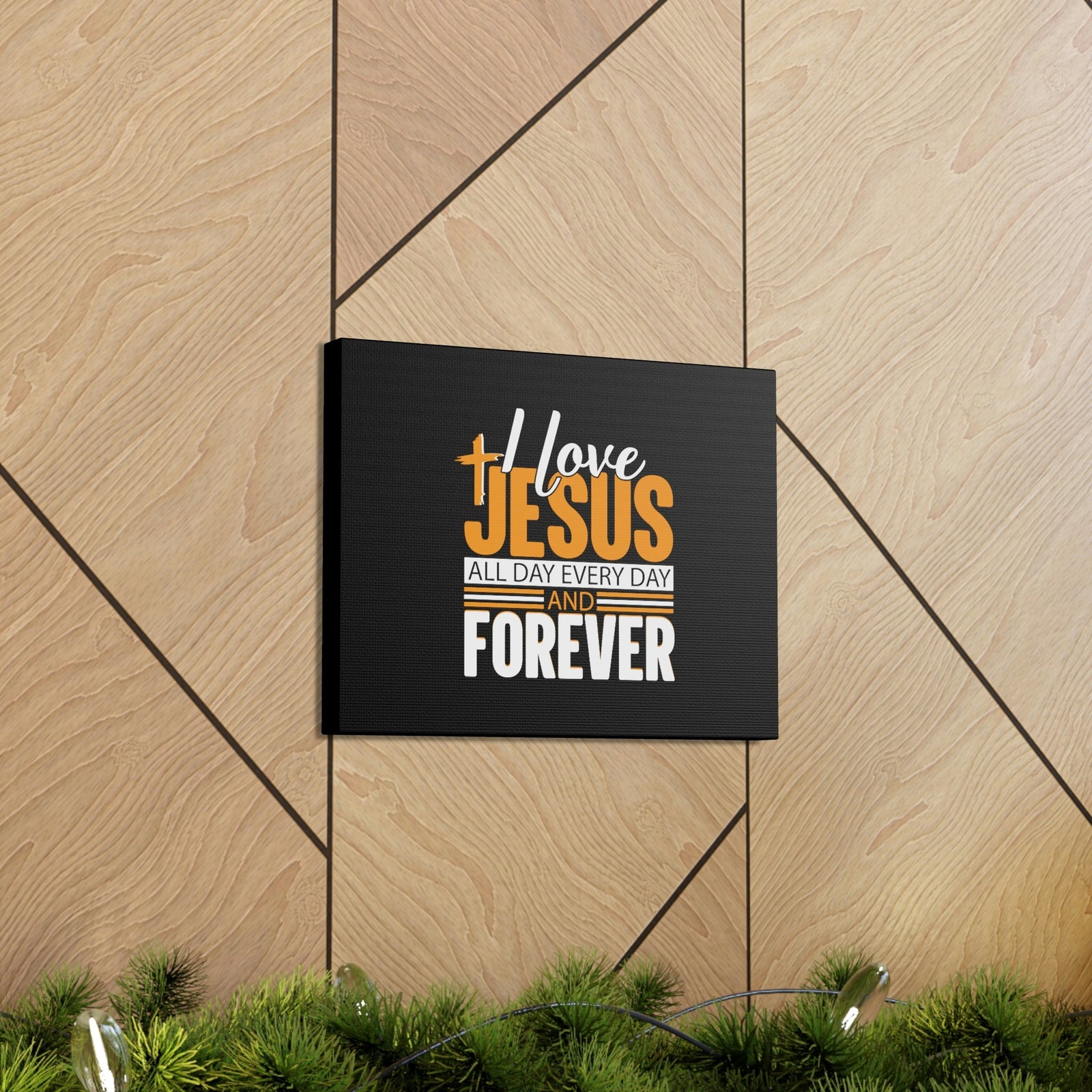 Scripture Walls I Love Jesus All Day Everyday Galatians 2:20 Christian Wall Art Bible Verse Print Ready to Hang Unframed-Express Your Love Gifts