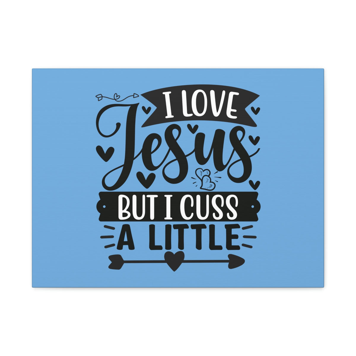 Scripture Walls I Love Jesus John 14:23 Arrow Heart Christian Wall Art Bible Verse Print Ready to Hang Unframed-Express Your Love Gifts