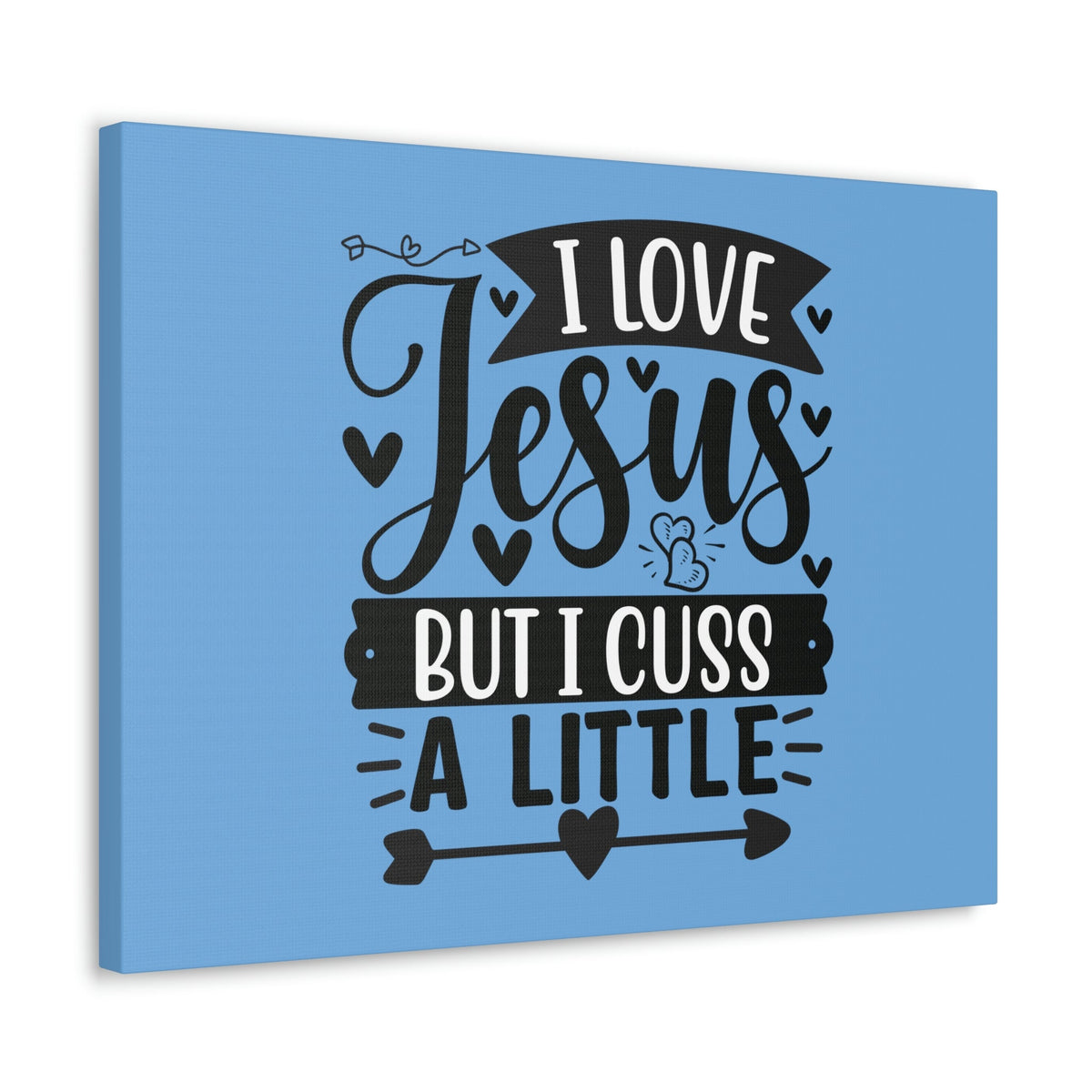 Scripture Walls I Love Jesus John 14:23 Arrow Heart Christian Wall Art Bible Verse Print Ready to Hang Unframed-Express Your Love Gifts