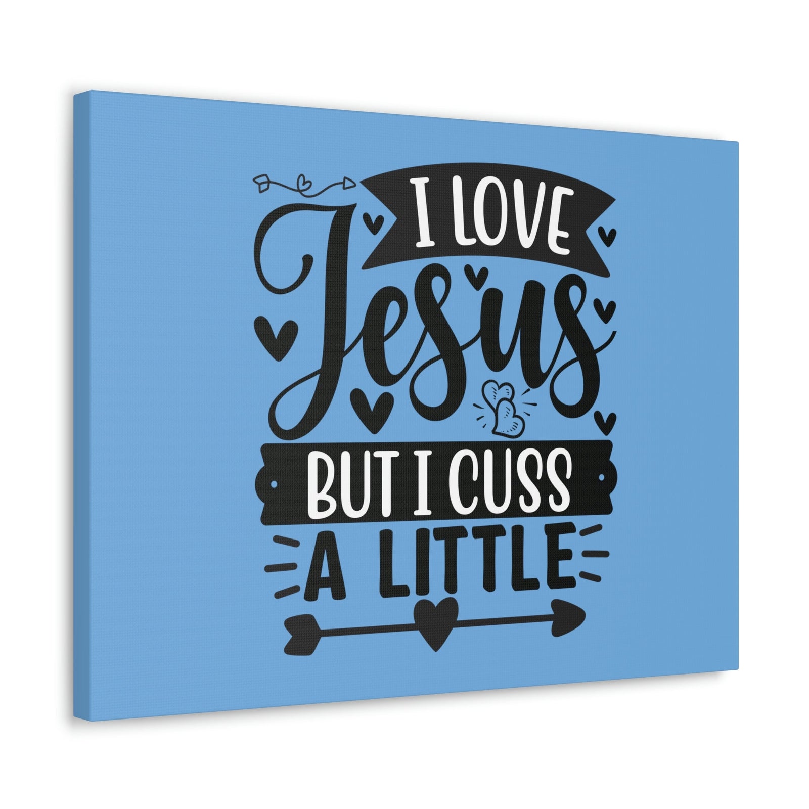 Scripture Walls I Love Jesus John 14:23 Arrow Heart Christian Wall Art Bible Verse Print Ready to Hang Unframed-Express Your Love Gifts