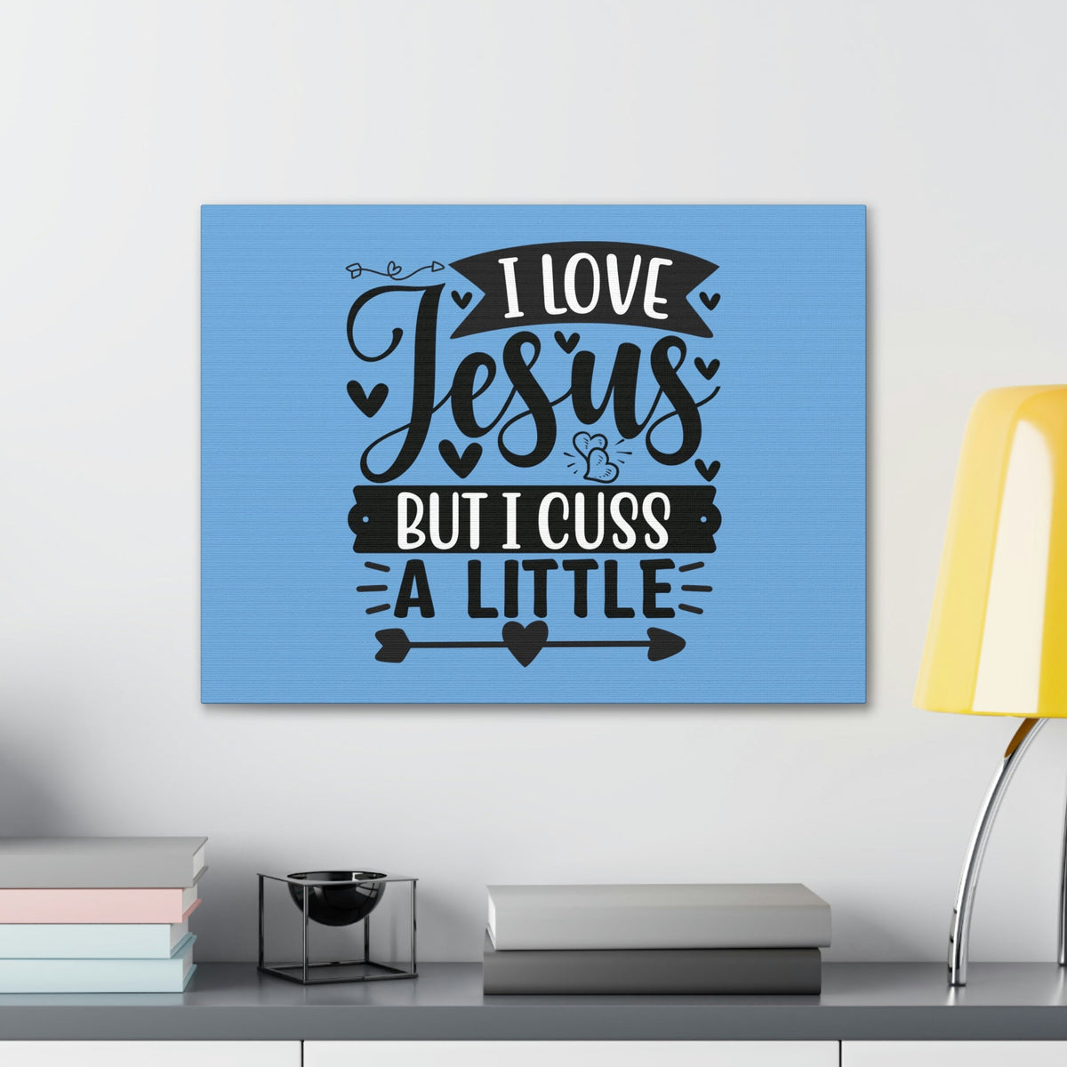 Scripture Walls I Love Jesus John 14:23 Arrow Heart Christian Wall Art Bible Verse Print Ready to Hang Unframed-Express Your Love Gifts