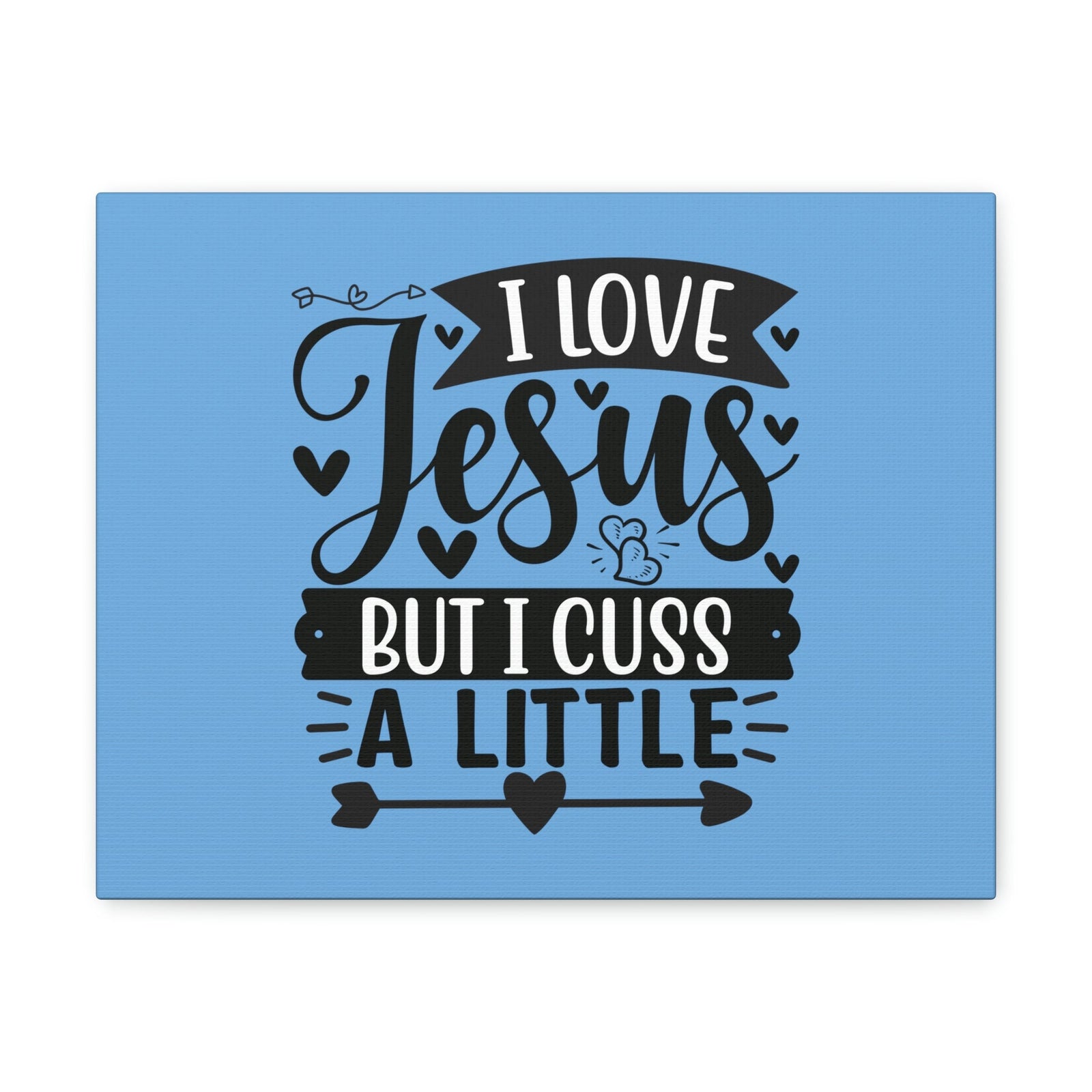 Scripture Walls I Love Jesus John 14:23 Arrow Heart Christian Wall Art Bible Verse Print Ready to Hang Unframed-Express Your Love Gifts