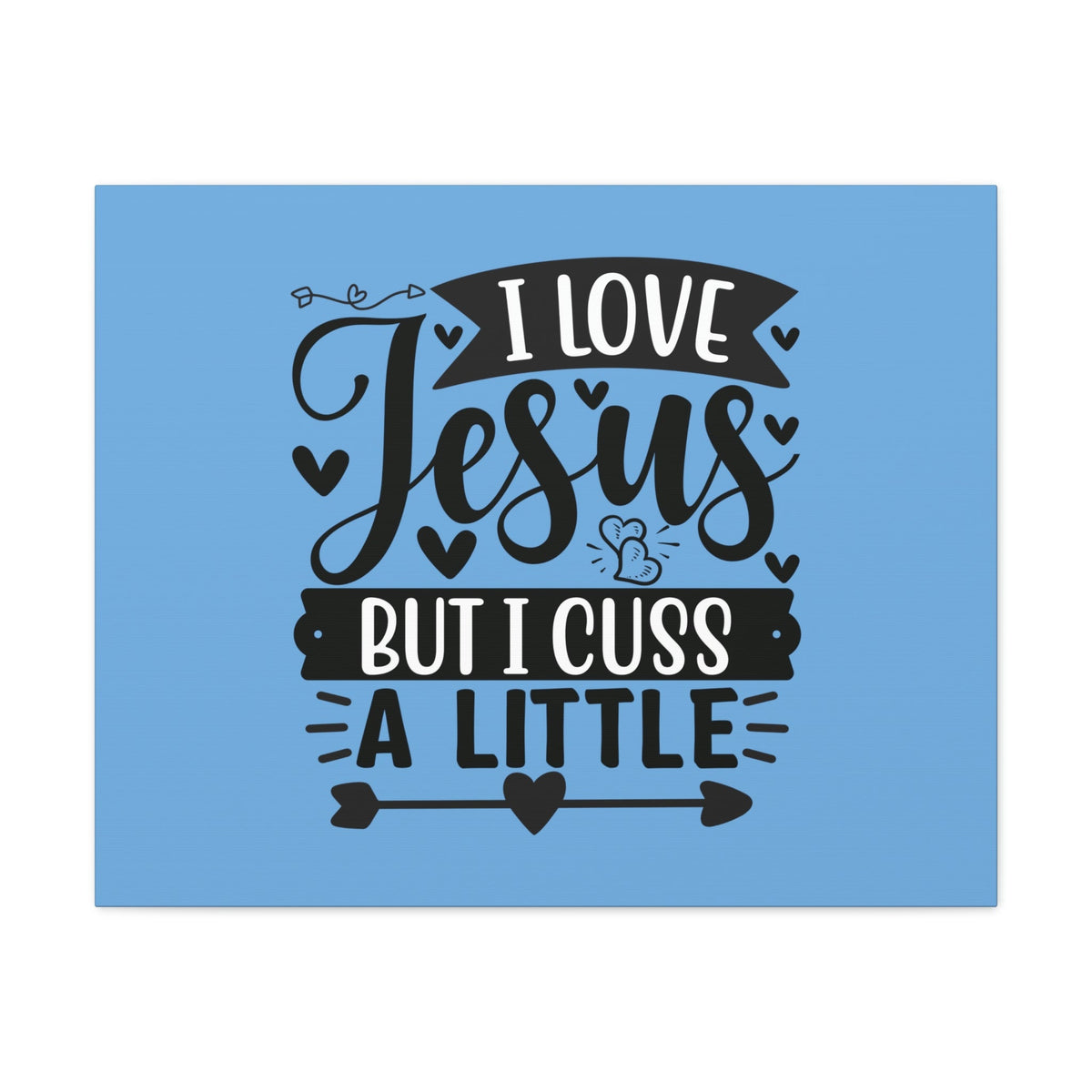 Scripture Walls I Love Jesus John 14:23 Arrow Heart Christian Wall Art Bible Verse Print Ready to Hang Unframed-Express Your Love Gifts