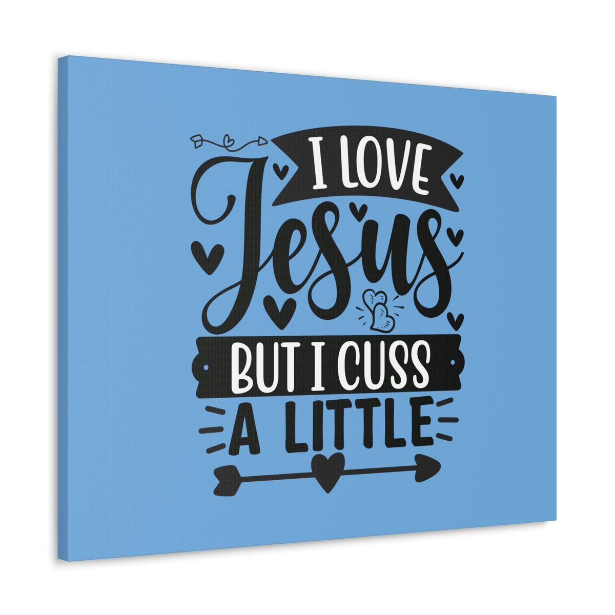 Scripture Walls I Love Jesus John 14:23 Arrow Heart Christian Wall Art Bible Verse Print Ready to Hang Unframed-Express Your Love Gifts