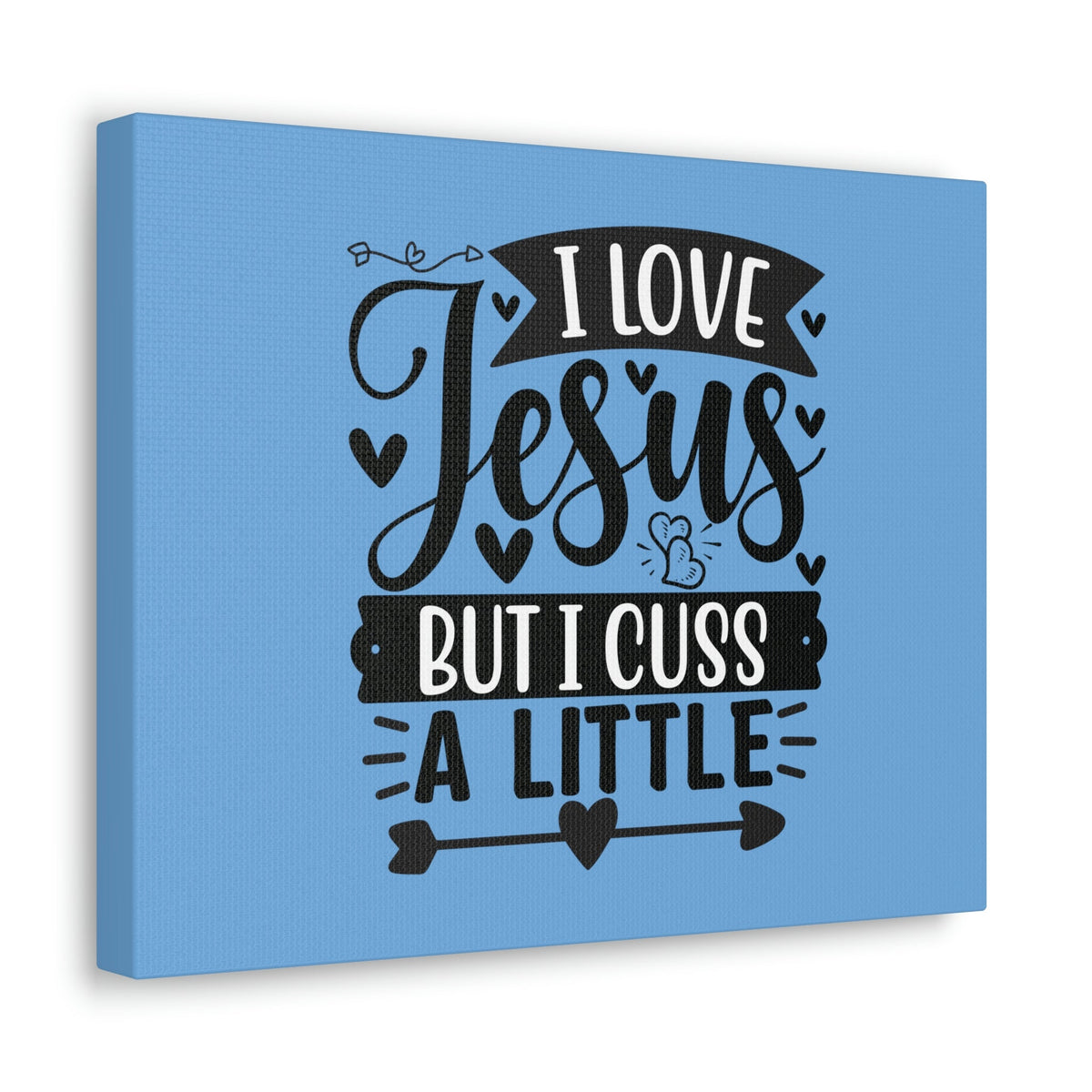 Scripture Walls I Love Jesus John 14:23 Arrow Heart Christian Wall Art Bible Verse Print Ready to Hang Unframed-Express Your Love Gifts