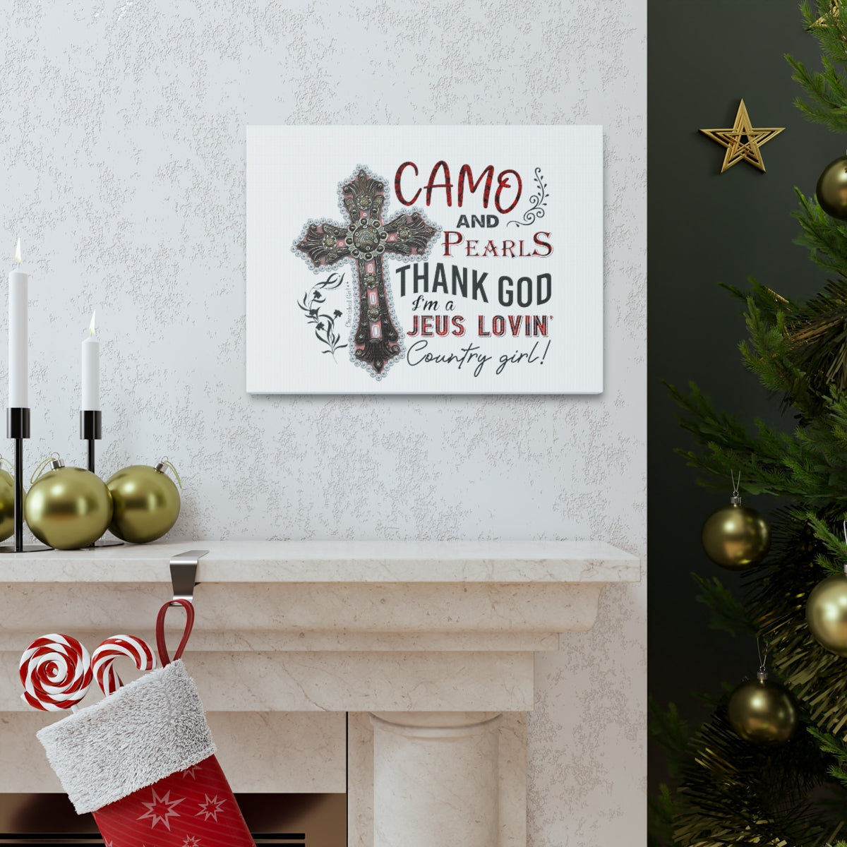 Scripture Walls I'm A Jesus Lovin John 15:9 Cross Christian Wall Art Bible Verse Print Ready to Hang Unframed-Express Your Love Gifts