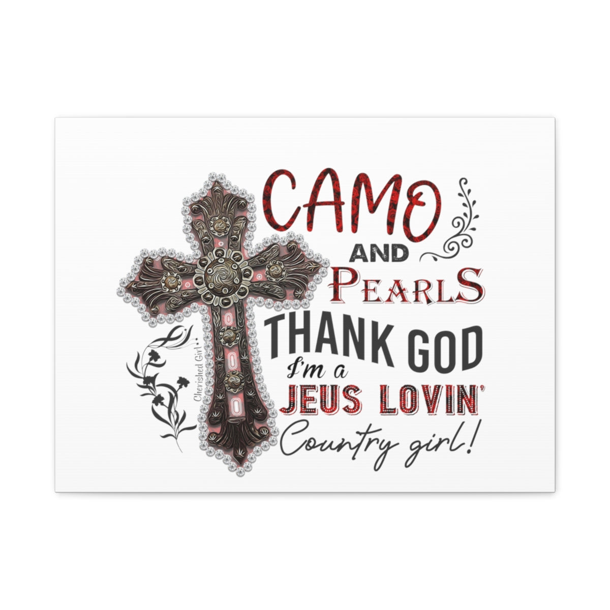 Scripture Walls I'm A Jesus Lovin John 15:9 Cross Christian Wall Art Bible Verse Print Ready to Hang Unframed-Express Your Love Gifts