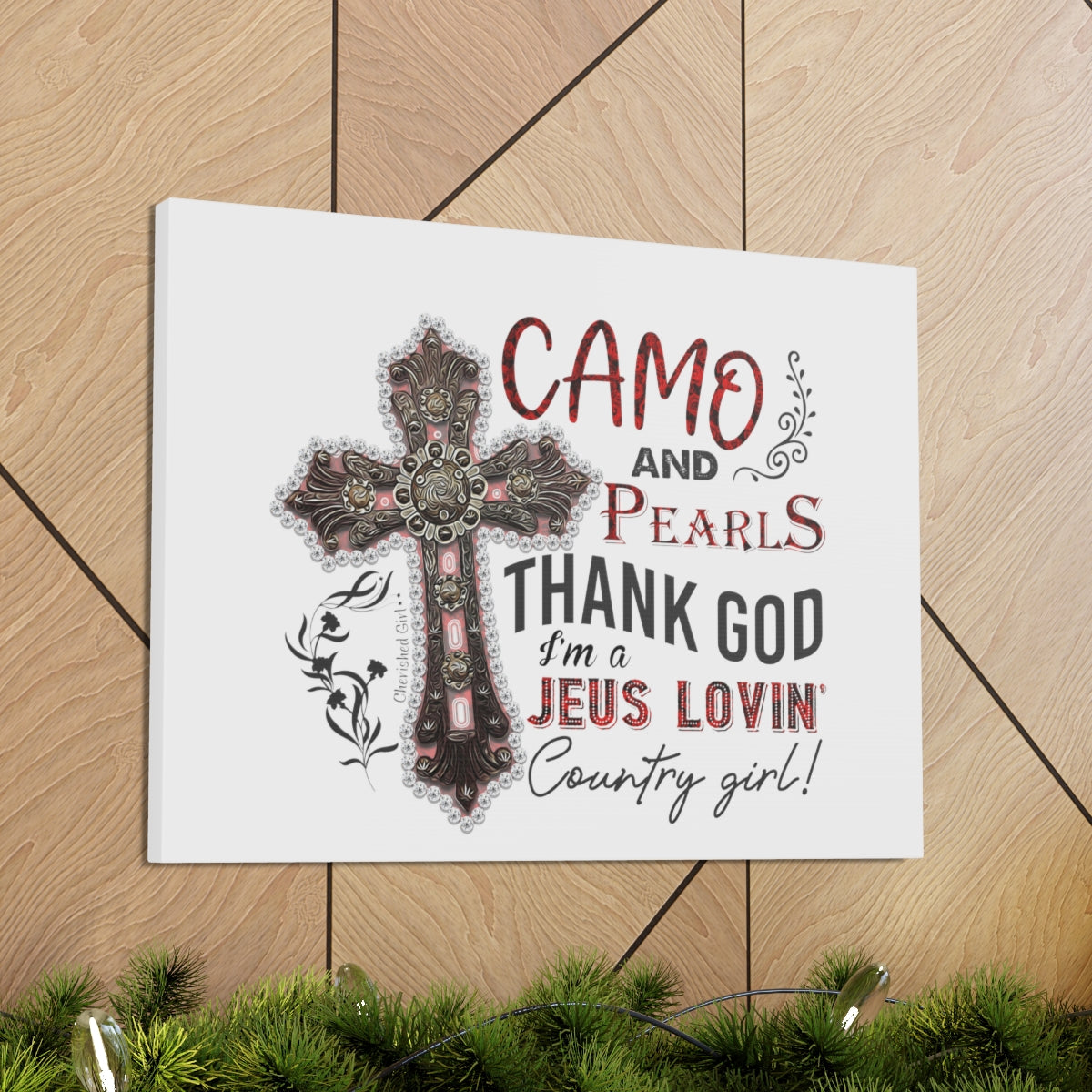 Scripture Walls I'm A Jesus Lovin John 15:9 Cross Christian Wall Art Bible Verse Print Ready to Hang Unframed-Express Your Love Gifts