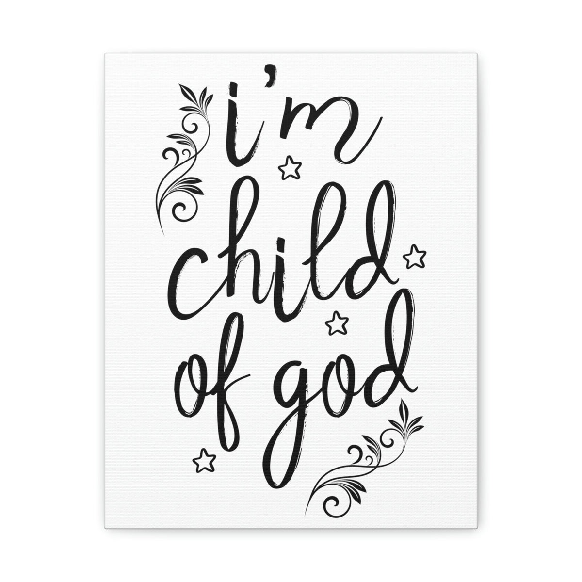 Scripture Walls I'm Child Of God Romans 8:14 Christian Wall Art Print Ready to Hang Unframed-Express Your Love Gifts