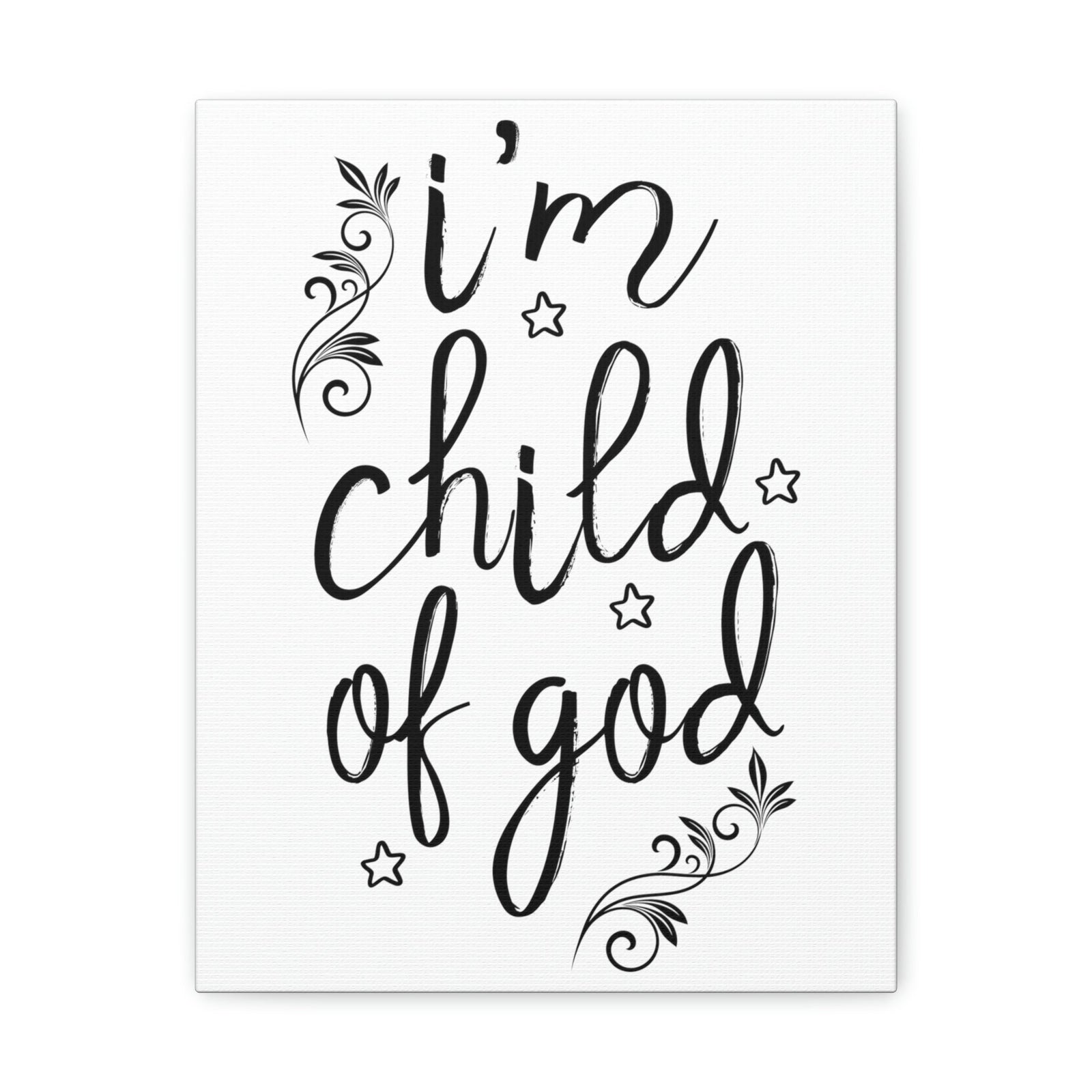 Scripture Walls I'm Child Of God Romans 8:14 Christian Wall Art Print Ready to Hang Unframed-Express Your Love Gifts