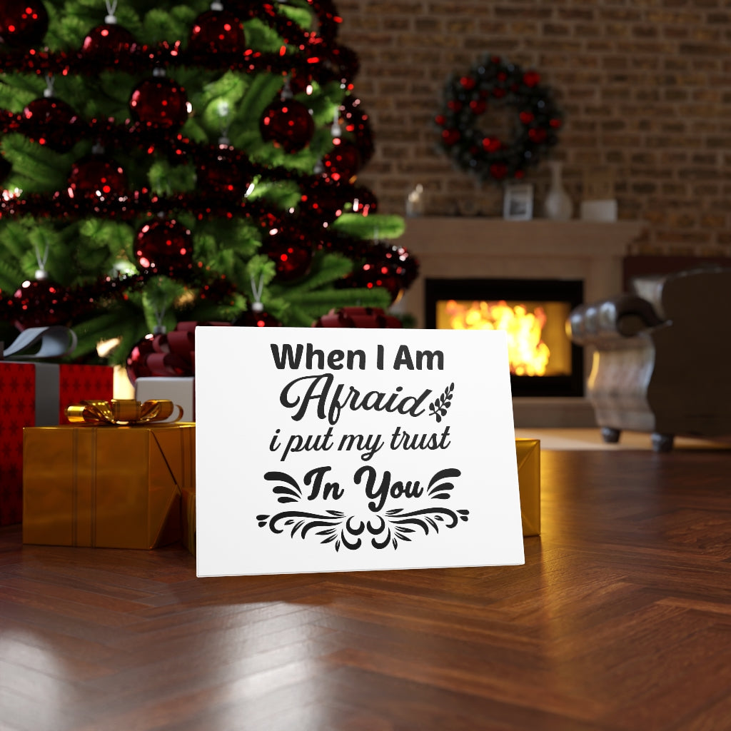Scripture Walls I Put My Trust In You Bible Verse Canvas Christian Wall Art Ready to Hang Unframed-Express Your Love Gifts