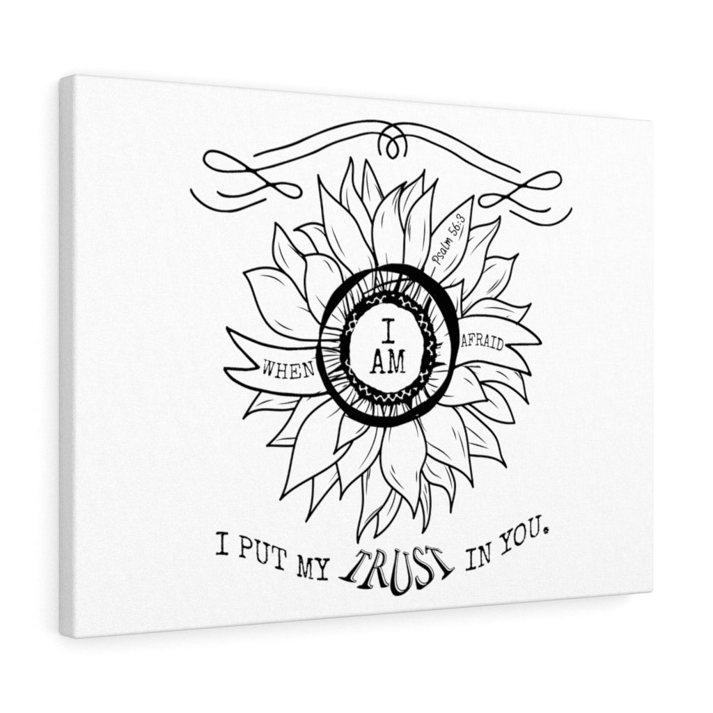 Scripture Walls I Put My Trust In You Psalm 56:3 Bible Verse Canvas Christian Wall Art Ready to Hang Unframed-Express Your Love Gifts