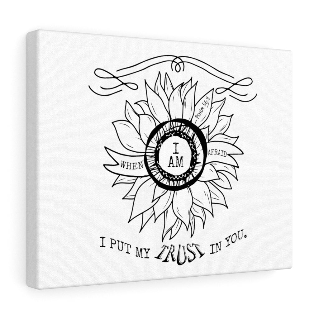 Scripture Walls I Put My Trust In You Psalm 56:3 Bible Verse Canvas Christian Wall Art Ready to Hang Unframed-Express Your Love Gifts