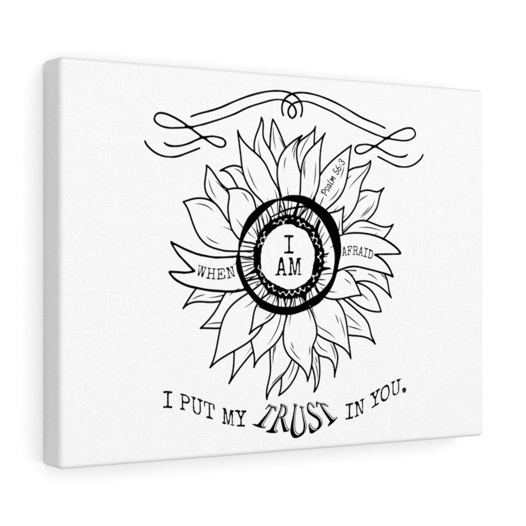 Scripture Walls I Put My Trust In You Psalm 56:3 Bible Verse Canvas Christian Wall Art Ready to Hang Unframed-Express Your Love Gifts