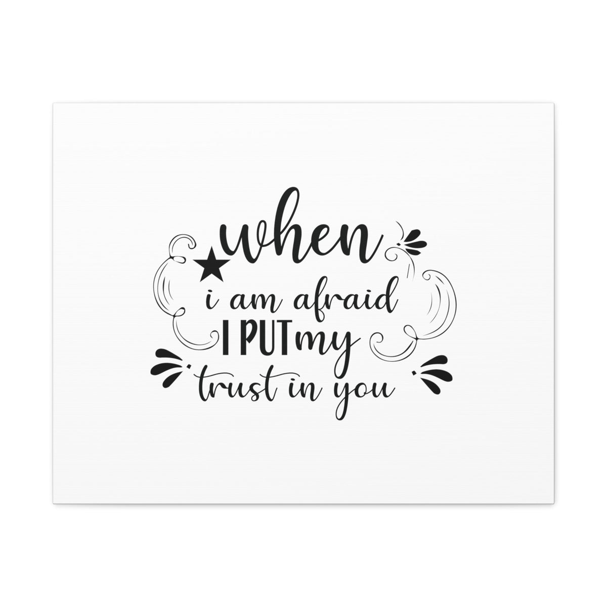 Scripture Walls I Put My Trust In You Psalm 56:3 Christian Wall Art Bible Verse Print Ready to Hang Unframed-Express Your Love Gifts