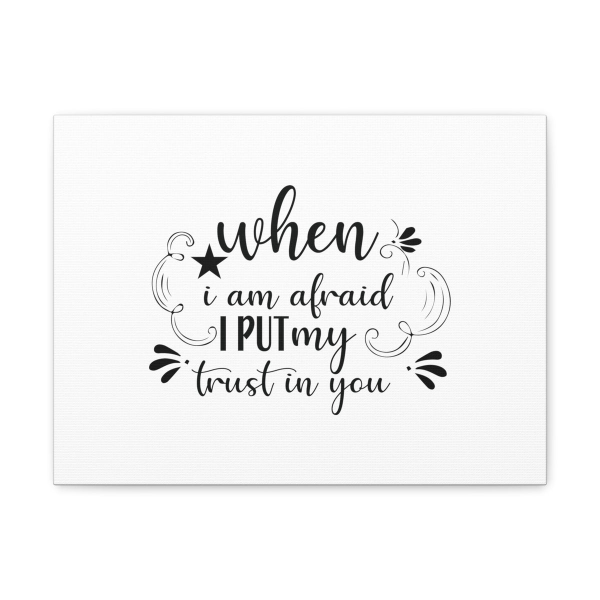 Scripture Walls I Put My Trust In You Psalm 56:3 Christian Wall Art Bible Verse Print Ready to Hang Unframed-Express Your Love Gifts