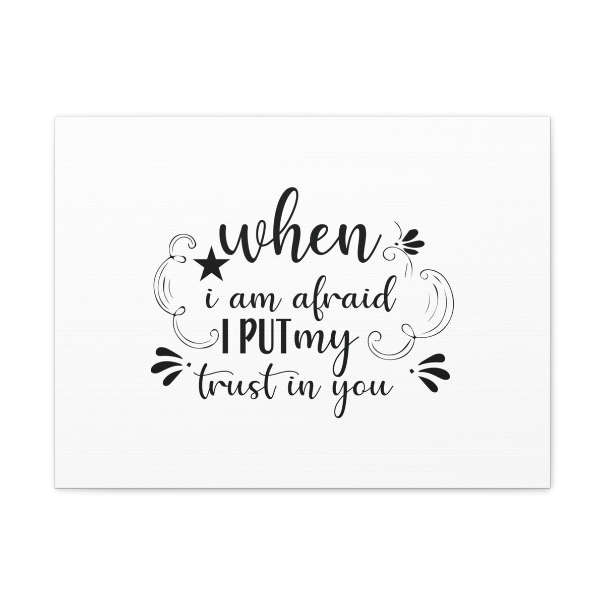 Scripture Walls I Put My Trust In You Psalm 56:3 Christian Wall Art Bible Verse Print Ready to Hang Unframed-Express Your Love Gifts