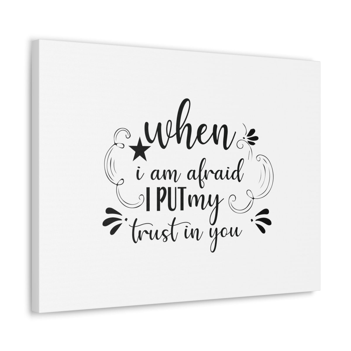 Scripture Walls I Put My Trust In You Psalm 56:3 Christian Wall Art Bible Verse Print Ready to Hang Unframed-Express Your Love Gifts