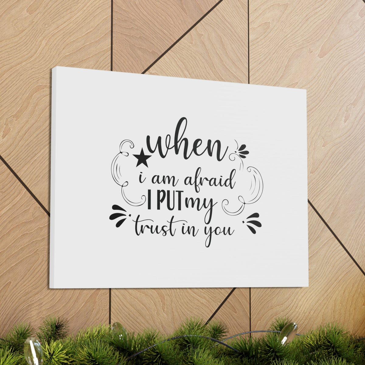 Scripture Walls I Put My Trust In You Psalm 56:3 Christian Wall Art Bible Verse Print Ready to Hang Unframed-Express Your Love Gifts