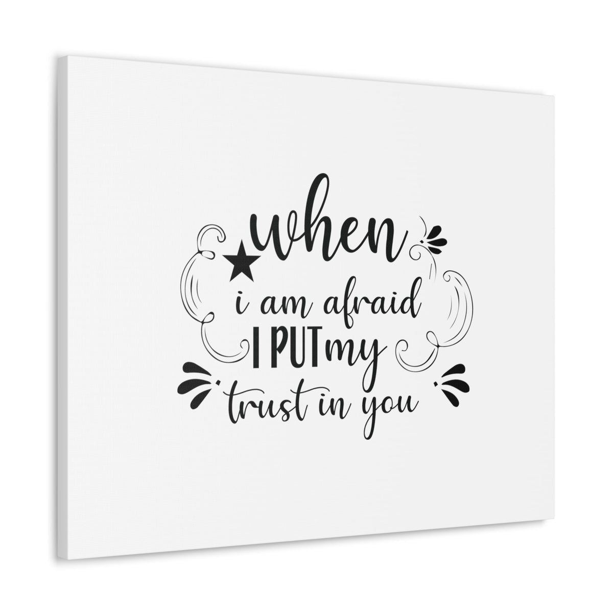 Scripture Walls I Put My Trust In You Psalm 56:3 Christian Wall Art Bible Verse Print Ready to Hang Unframed-Express Your Love Gifts