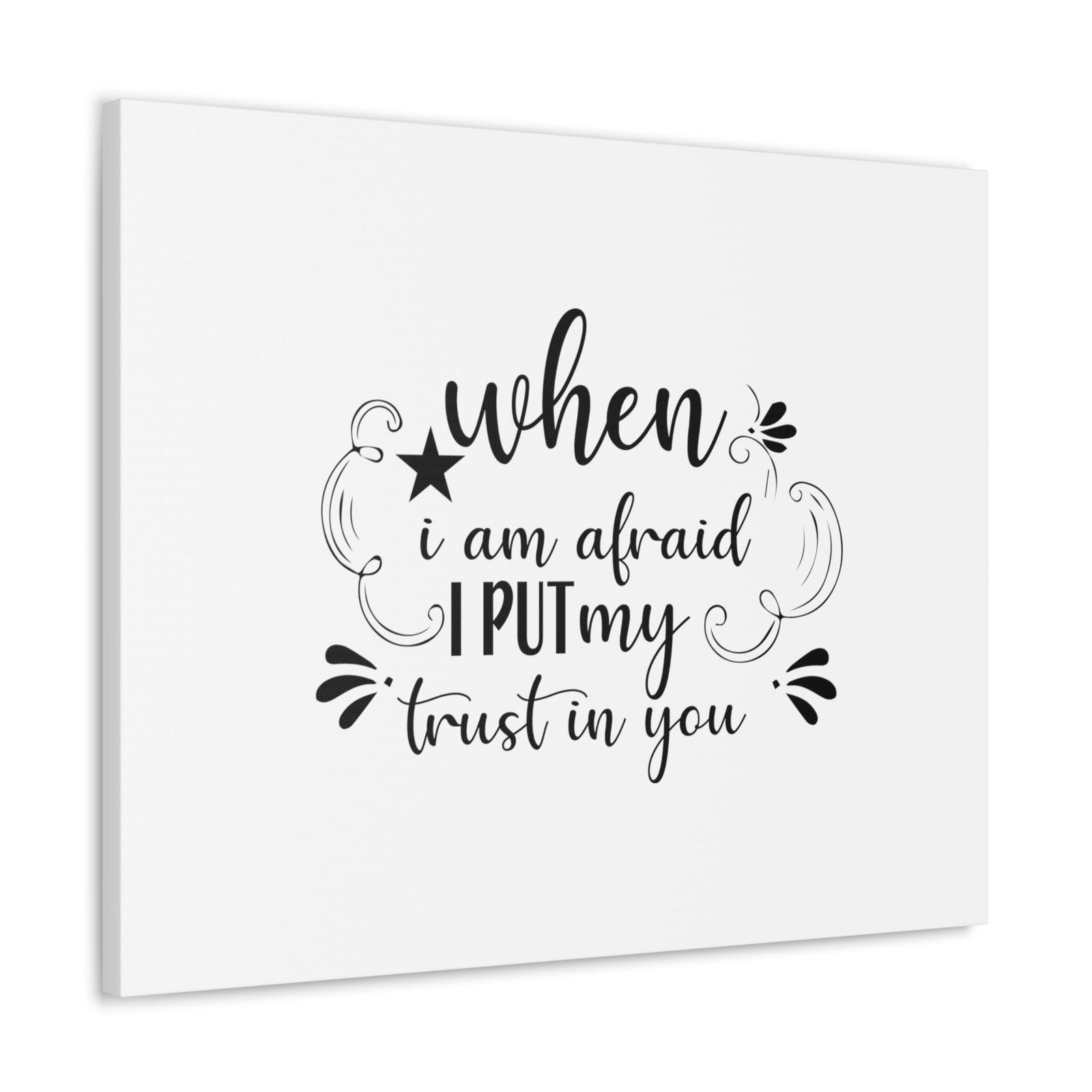 Scripture Walls I Put My Trust In You Psalm 56:3 Christian Wall Art Bible Verse Print Ready to Hang Unframed-Express Your Love Gifts