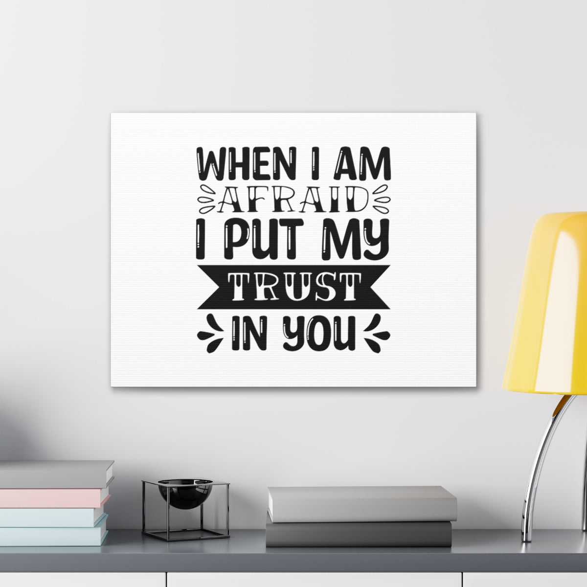 Scripture Walls I Put My Trust In You Psalm 56:4 Christian Wall Art Bible Verse Print Ready to Hang Unframed-Express Your Love Gifts