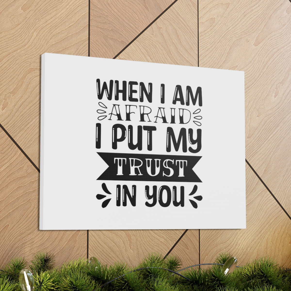 Scripture Walls I Put My Trust In You Psalm 56:4 Christian Wall Art Bible Verse Print Ready to Hang Unframed-Express Your Love Gifts