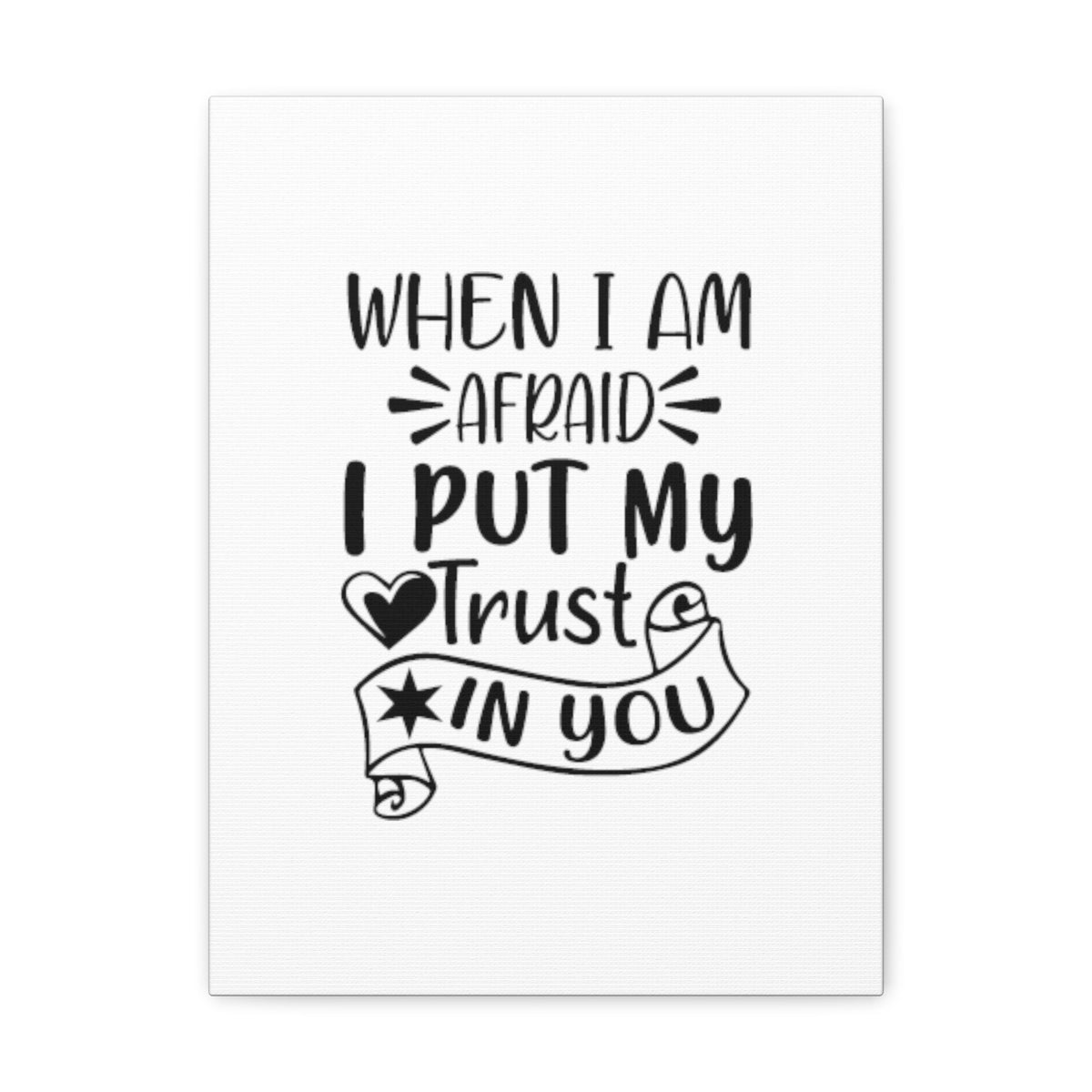 Scripture Walls I Put My Trust In You Psalms 56:3 Christian Wall Art Bible Verse Print Ready to Hang Unframed-Express Your Love Gifts