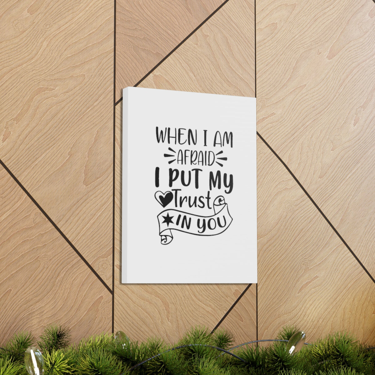 Scripture Walls I Put My Trust In You Psalms 56:3 Christian Wall Art Bible Verse Print Ready to Hang Unframed-Express Your Love Gifts