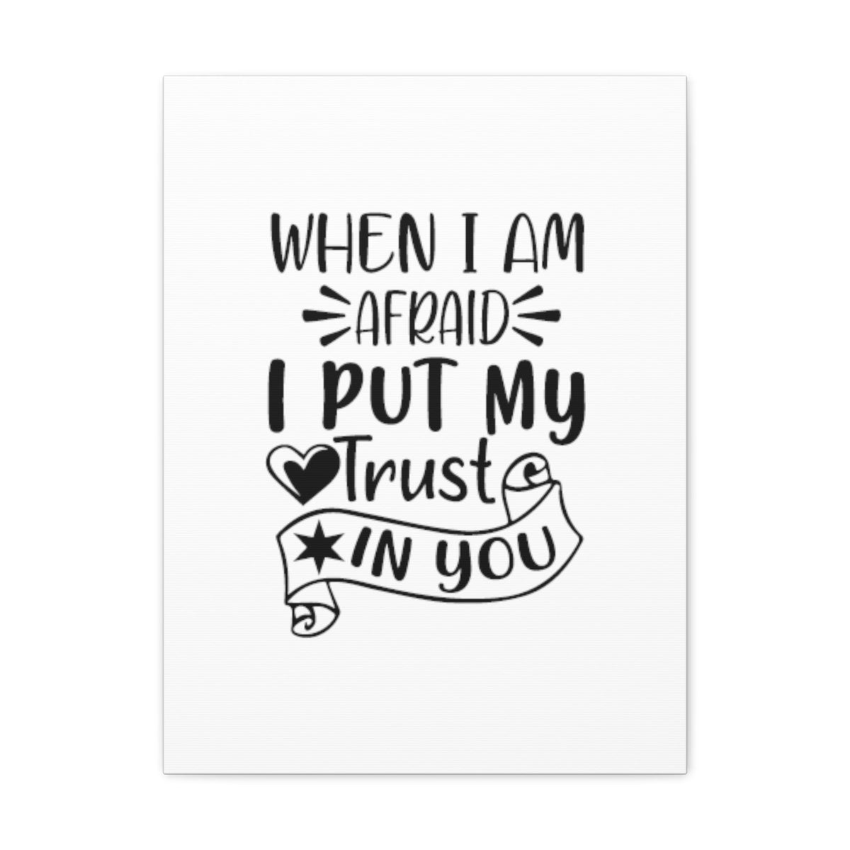 Scripture Walls I Put My Trust In You Psalms 56:3 Christian Wall Art Bible Verse Print Ready to Hang Unframed-Express Your Love Gifts