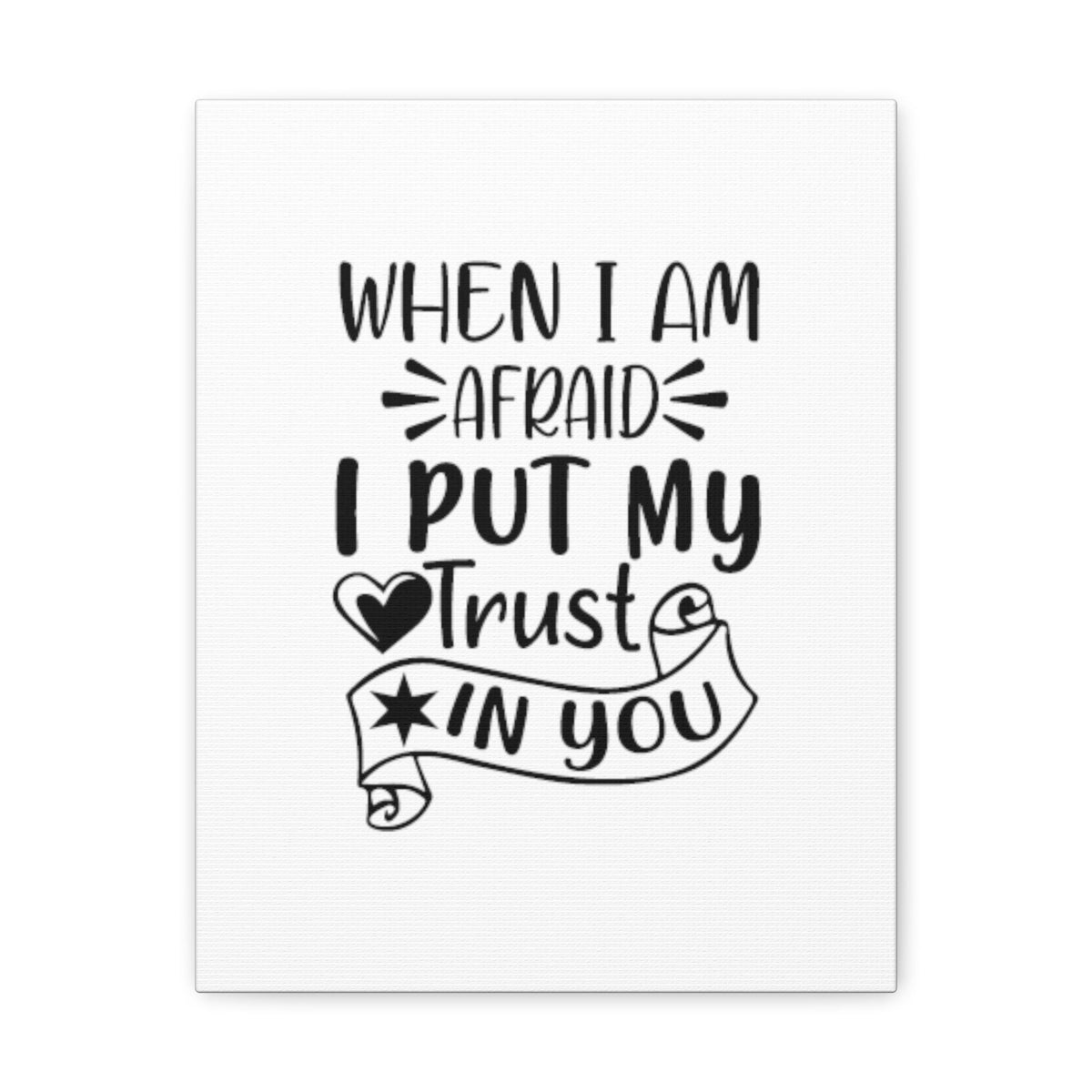 Scripture Walls I Put My Trust In You Psalms 56:3 Christian Wall Art Bible Verse Print Ready to Hang Unframed-Express Your Love Gifts